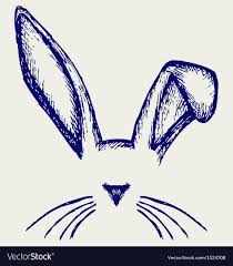 Easter Bunny Ears Doodle Style Download A Free Preview Or High Quality Adobe Illustrator Ai Eps Pdf And High Res Bunny Tattoos Rabbit Drawing Bunny Drawing