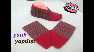 Iki Sis Ile Kolay Patik Modeli Kolay Bayan Patik Modeli Patik Yapilisi Padrao De Chinelos Sapatinho De Trico Trico E Croche