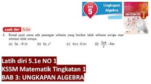 Matematik tingkatan 1 (bahasa malaysia). Matematik Tingkatan 1 Bab 5 Youtube Cute766