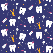 Colorful Fabrics Digitally Printed By Spoonflower Happy Teeth Friends Royal Blue Dental Wallpaper Dental Fun Dental Art Los fondos más populares y más premiados, ahora disponibles para windows. pinterest
