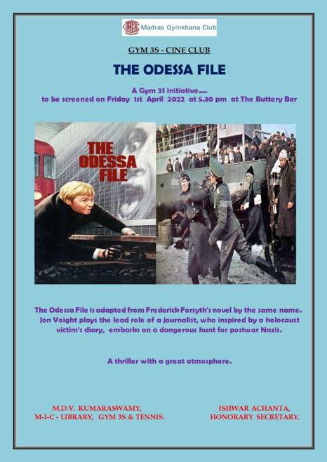 The Odessa File | Madras Gymkhana