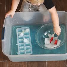Outdoor activities for preschoolers to keep those active minds occupied and bodies moving! Fun And Easy Toddler Activity With Ice Happily Ever Mom