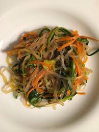 Petto di pollo 200 g. Shirataki Con Spaghetti Di Zucchine E Carote Cookthelook