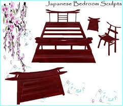 The japanese style bedroom furniture set is different, first of all, the geometric clarity and simplicity of lines. Second Life Marketplace Full Perm Japanese Bedroom Sculpts Oriental Furniture 1 Prim Sculpty Set Sculpt Maps Incl