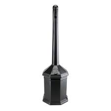 See more of outdoor ashtray on facebook. Commercial Zone Smoker S Outpost Site Saver 1 25 Gal Black Cigarette Receptacle Outdoor Ashtray 710301 The Home Depot