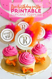 Rose Gold Happy Birthday Cake Topper Printable Free Monogram Printable Cupcake Toppers Printable Crush Cupcake Toppers Printable Printable Cupcake Toppers Birthday Cupcake Toppers Free