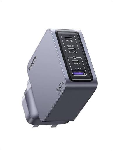 شاحن يوجرين Nexode Pro X753 بقوة 65 واط وثلاثة منافذ فائق النحافة
