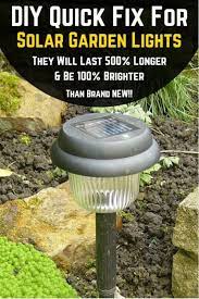 Diy Quick Fix For Solar Lights Diy Fix Lights Quick Solar Solar Lights Crafts Diy Projects Solar Lights Diy Solar Fountain Solar Lights Garden
