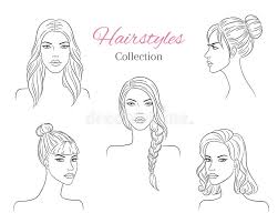 All of these hairstyles are super cute and. Sketch Hairstyles Stock Illustrations 560 Sketch Hairstyles Stock Illustrations Vectors Clipart Dreamstime