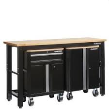 Husky 72 In W X 42 In H X 24 In D Steel Garage Cabinet Set In Black 3 Piece G07205st1 Us The Home Depot In 2020 Garage Cabinets Steel Garage Garage Storage