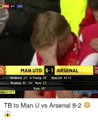 United's season has since taken a different shape, and have been the second best side in the division so far. Arsenal Vs Man United Memes 10lilian