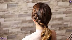 Tie and pin the braid in place. How To Side Braid Your Own Hair For Beginners Video Tutorial