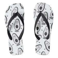 Black And White Coat Of Arms Zambia Avocado Black Amp White Pattern Flip Flops Flip Flops Pattern Flip Flops Black White Pattern White Flip Flops