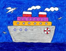 How To Draw A Cruise Ship Art Projects For Kids Ship, cruise ship, port, water, holiday, cruise, pier, germany, mood, passenger ship, railing, maritime. how to draw a cruise ship art