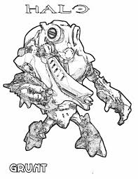 Colour in halo reach weapons: Halo Reach Grunt Coloring Pages Cartoons Coloring Pages Coloring Pages For Kids And Adults