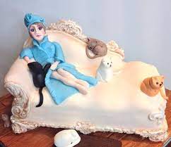 Pastries cheese cake tray (original and oreo). Crazy Cat Lady Cake By Lesi Lambert Lambert Academy Cakesdecor