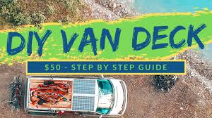 Diy enthusiast terry e didn't trust factory made rvs or used resellers, so he built his own, according to wade shepard, founder and editor and vagabond journey. 50 Rooftop Van Deck Diy Wooden Deck That Anyone Can Make For Their Camper Van In 1 Day Youtube