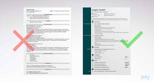Chronological resume formats are popular among freshers or those who have light experience of a couple of targeted resumes are most effective and you need to spend more time preparing it. Cv Template Zety Resume Format Simple Resume Template Resume Examples Simple Resume Format