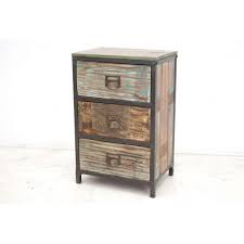 Armoire murale en bois de manguier vernis avec 6 tiroirs et. Petit Meuble De Rangement 3 Tiroirs Tamang Par Nomadde Meubles Design