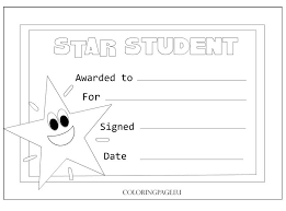 Color your own star of the week posters put your star student on display! Award Certificate Star Student Coloring Page Star Students Student Awards Student