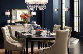 Maybe you would like to learn more about one of these? A Crystal Chandelier With A Silver Silk Shade Adds Sparkle To This Dining Room Lamps Plus