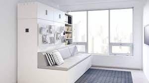 Divano letto vallentuna hillared grigio scuro. I Mobili Che Si Muovono Per Ridisegnare Un Monolocale L Ultima Trovata Di Ikea Youtube