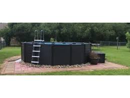 Intex Graphite Gray Panel Pools Above Ground Pool Package 15 8 Round X 49 Tall 26383eh Best Above Ground Pool Above Ground Pool In Ground Pools