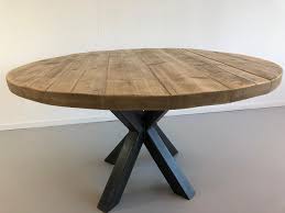 h2 ronde eettafel senn h2 p incl industriele spinpoot p ronde eettafel eettafel huis interieur