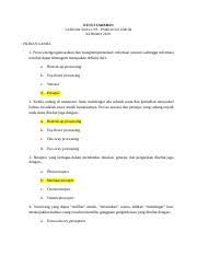 Contoh soal psikotes beserta jawabannya antonym data analyst software engineer. Kunci Jawaban Latihan Soal Uts Psikologi Umum Docx Kunci Jawaban Latihan Soal Uts Psikologi Umum Klimaks 2019 Pilihan Ganda 1 Proses Course Hero