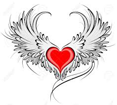 Stock Photo Engelsflugel Tattoos Herz Mit Flugeln Tattoo Und Schwester Tattoos