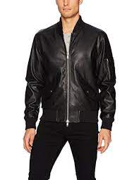 Slate Stone Men S Drew Black Medium Leather Jacket Outfit Men Leather Jacket Men Mens Leather Bomber Jacket