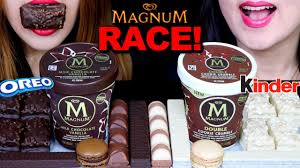 Manage and improve your online marketing. Asmr Race Milk White Chocolate Magnum Ice Cream Pints Kinder Bueno Macaron Oreo Choco Wafersë¨¹ë°© Youtube