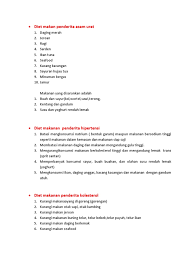 Check spelling or type a new query. Diet Makan Penderita Asam Urat