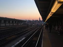 On the train, on the platform, outside the entrance, at the turnstile, subway ads. 568781 City Nyc Queens Skyline Subway Platform Sunset Train Train Station Train Tracks Wallpaper Mocah Hd Wallpapers