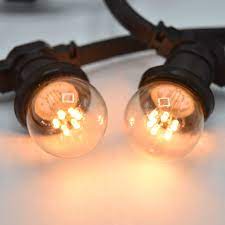 prikkabel set met warm witte led lampen met transparante kap led lamp led lampen