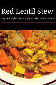 Red Lentil Stew A Heart Healthy Dash Diet Comfort Food Taylorlife Recipe Dash Diet Recipes Red Lentil Soup Recipe Lentil Soup Recipes