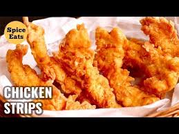 Kfc Style Crispy Chicken Strips Chicken Fingers Spicy Crispy Chicken Strips Youtube Kyllingstrimler Kfc Kyllingoppskrifter