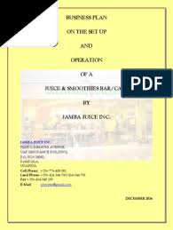 Menu items and prices are subject to change without prior notice. Jamba Juice Inc Business Plan 2 Juice Beverages