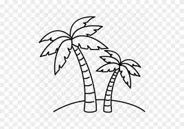 1209x1390 sketch silhouette sunset with beach and palms stock vector art tags. Palm Tree Line Drawing Beach Palm Tree Drawing Free Transparent Png Clipart Images Download