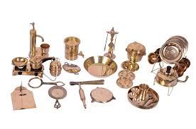 Shop online for all your home improvement needs: Buy Desi Toys Vintage Miniature Brass Metal Cooking Set Gold 42 Pieces Online At Low Prices In India Amazon In