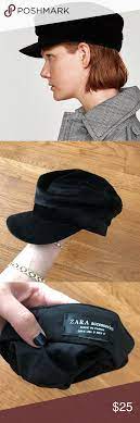 Zara Velvet Baker Boy Hat Baker Boy Hat Boy Hat Zara