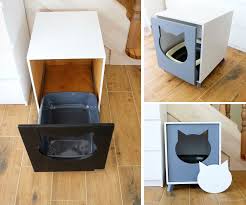 Is it bad to have a cat litter box in your bedroom? Modern Cat Litter Hider With Slide Out Tray Cat Litter Furniture Cat Litter Box Furniture Cat Litter Tray