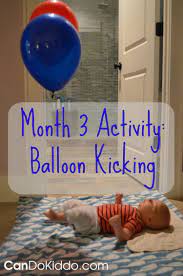 Tie Helium Balloons To Baby S Ankles Baby Play Activities Infant Activities Baby Learning