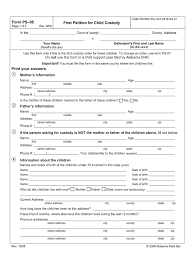 File your own divorce in alabama: Alabama Child Custody Forms Fill Online Printable Fillable Blank Pdffiller