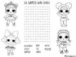 Lol Surprise Doll Coloring Pages Color Your Favorite Lol Surprise Doll Birthday Coloring Pages Lol Dolls Lol Doll Cake