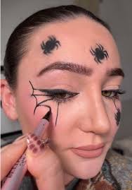 Skelly Spider Webb Makeup