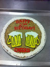 Happy Birthday Cookie Cake Ideas Pin By Stephanie Longest On My Cookies 21st Birthday Cake For Guys Cookie Cake Birthday Birthday Party 21