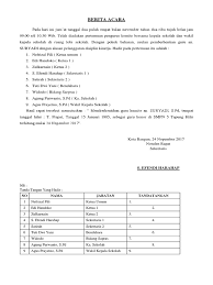 Contoh surat pemberhentian kerja karyawan 5. Berita Acara Pemberhentian Guru