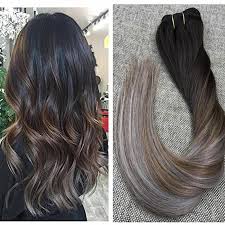 Black And Grey Ombre Hair Extensions Dark Brown To Grey Ombre Hair Extensions Human Hair For Sale Grey Ombre Hair Ombre Hair Ombre Hair Extensions