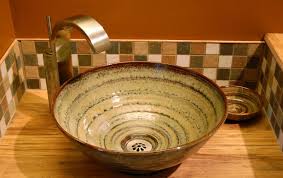 pottery sinks unique bathroom sinks